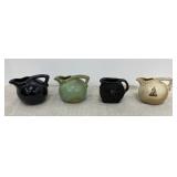 4 pcs Frankoma Pottery - small creamers