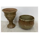 2pcs Studio Pottery