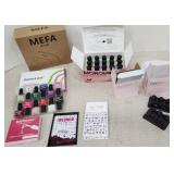 New nail polish, nail lamp, stickers, etc