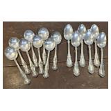 2 sets of large ornate Rogers Spoons