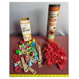 Vtg Lincoln Logs, Auburn Miniatures