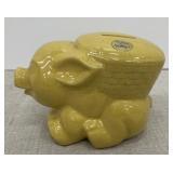 Frankoma Pottery -  Pig piggy bank- mustard