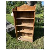 Vintage book shelf as found in barn.