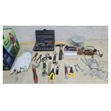 Tools, screw drivers, adjustable wrenches,