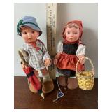 pair 12ï¿½ Hummel dolls with original tags.
