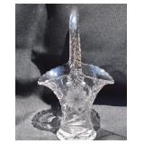 Duncan Miller Etched Glass Basket