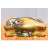 Gorgeous LARGE 13.5"  Hand Painted Porcelain