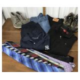 Mens jeans, pants, shoes, shirts, ties- size