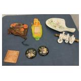 Kitchen stuff - cheese platter and cutter,