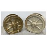 2 pcs. Frankoma Pottery -  Wheel vases / planters