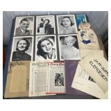 Vintage movie star pictures, newsletters, etc...