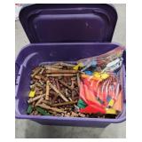 Lincoln logs with some Accessory pieces. Huge
