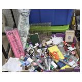 Box sewing - scissors, thread, cross stitch