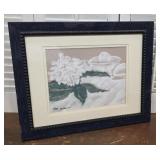 Rita Williams, local artist pastel - white