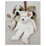 2 Ty bears and 1 boyds jointed dog - $ to Candor