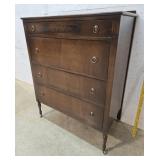 Walnut highboy dresser 36"20"46"