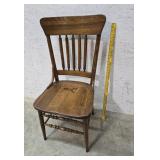 Solid oak desk chair