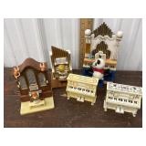 5 Piano Music Boxes - Angels And Bear