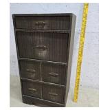 6 Drawer retro cardboard storage Cabinet
