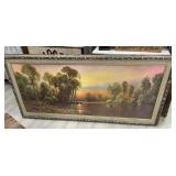 Huge framed ï¿½Sunset Glowï¿½ print by A.D Greer. P/u