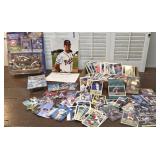 Baseball lot many sports cards, autographed
