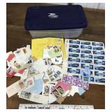 Assorted stamps- in a tote