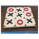 Retro ceramic tic-tac-toe game - dated 1981