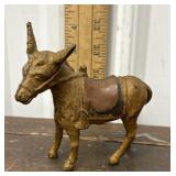 Antique Cast iron donkey bank - Great patina