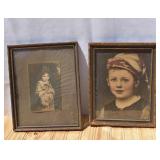 Antique Lithos. "The Strawberry Girl" and Hansel