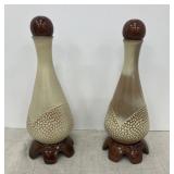 2 pcs - Frankoma Pottery - decanters