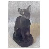 Fluorite cat figure