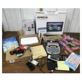 iPod, digital photo frame, label maker, external