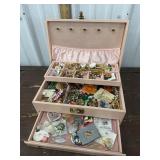 Jewelry box with contents