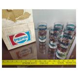 Tiffany styled Pepsi-Cola glasses