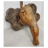 Elephant tree trunk wall hanging