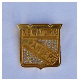NHL NY Rangers Vintage Blinged Out Pin