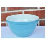 Small Blue Pyrex Mixing Bowl.