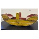 early wooden teeter totter Seesaw 43x14x17