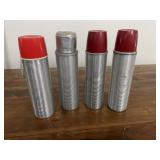 Four Mid-century Thermoses