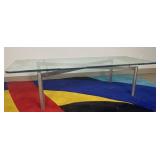 1of2 Glass Top Cofee Table 60/24/16
