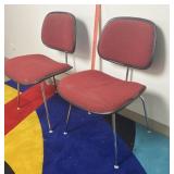 Charles Ray Eames MCM Upholstered Chairs