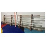 Mid-century Glass Towel Racks w/Glass Rods