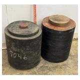 2 Wood foundry molds