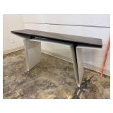 Retro tin sofa table needs work 55x15x27