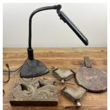 Iron Base Desk Lamp/Stool Seat/ Corner Clamps
