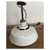 Enamel Light Fixture/needs rewiring 17/17