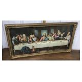 The Last Supper, Gold gilded framed print *frame