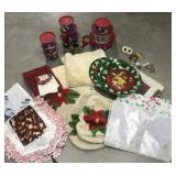 Christmas home decor- place mats, storage