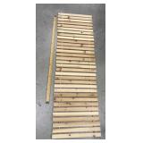 Wooden floor mat - for hot tub/ pool/ etc