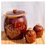 Hull Cookie Jar, Salt & Pepper